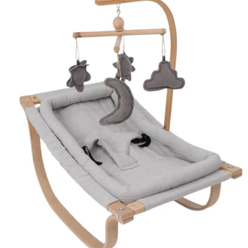 Natural Wooden Newborn Rocker