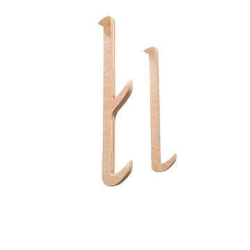 Solid Beech Wood Over the Door Towel Hook | Minimalist Wooden Hanger for Bathroom & Closet | Single & Double Hook Options