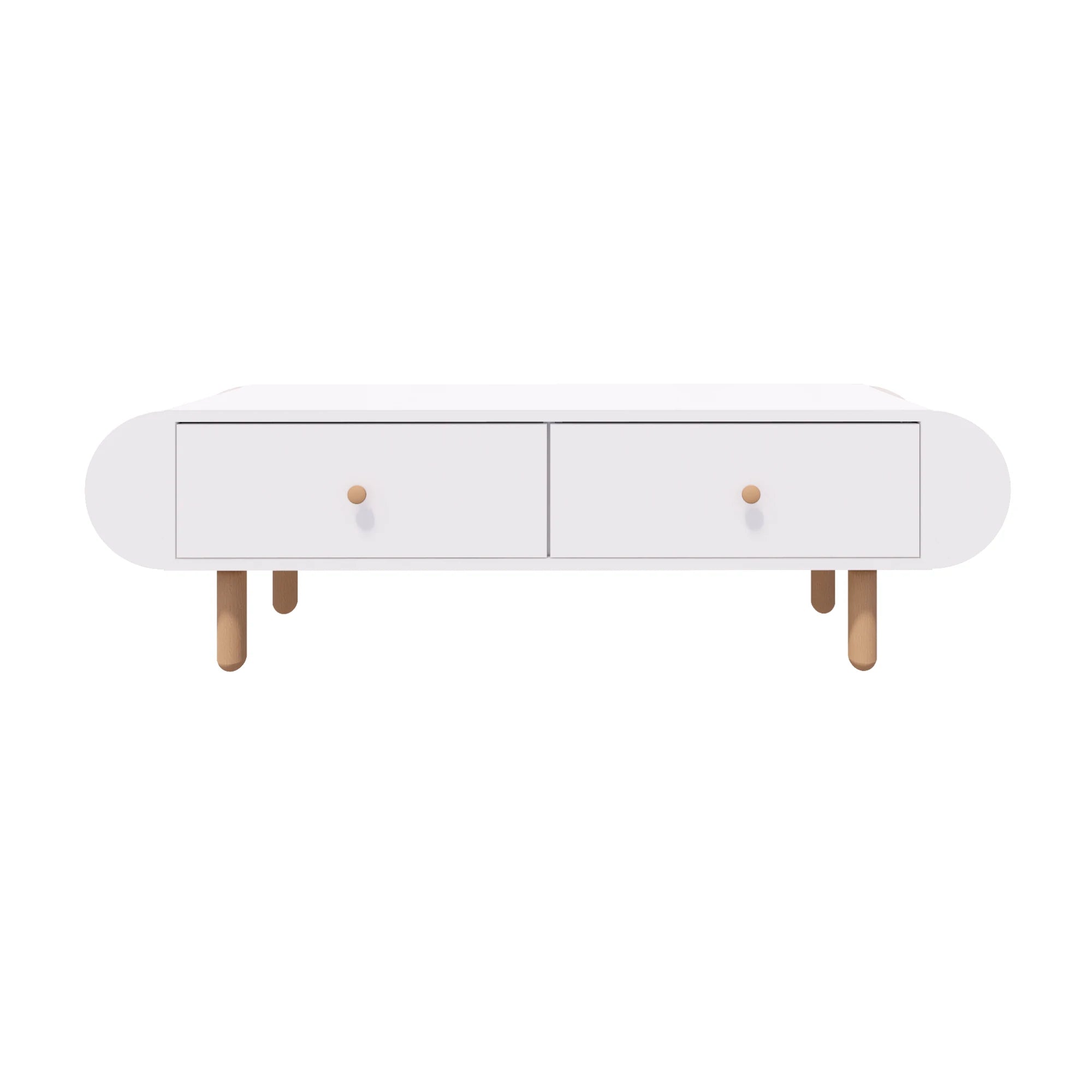Italian Modern Boho TV Stand | 146x44cm Premium MDF & Beech Wood Media Console