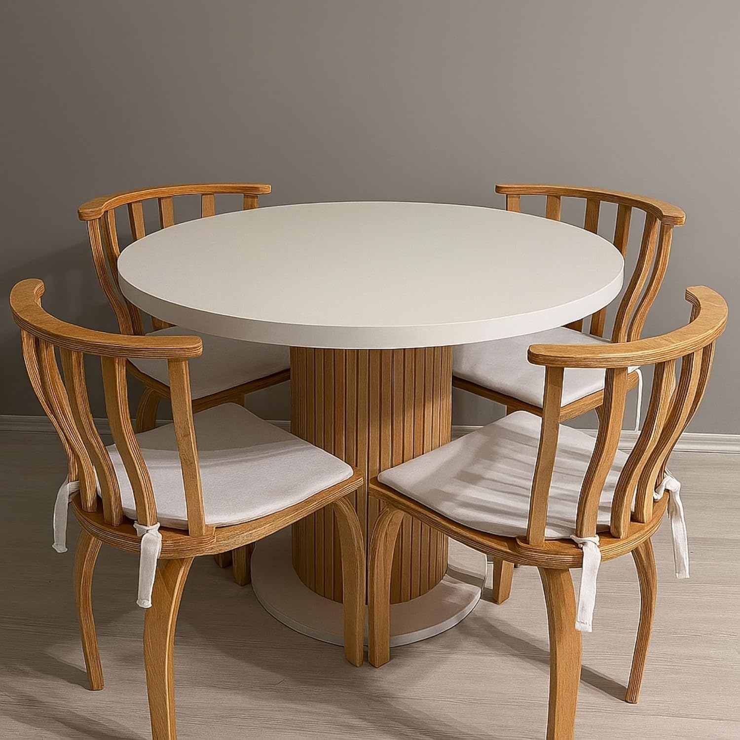 Italian Bohemian Chair Set (2pcs) | Laminated Beech Wood, 78cm Height, Modern & Sturdy Dining Chair