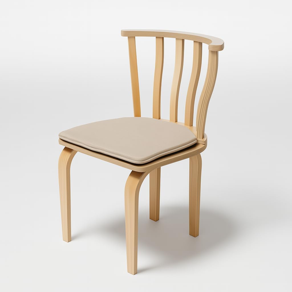 Italian Bohemian Chair Set (2pcs) | Laminated Beech Wood, 78cm Height, Modern & Sturdy Dining Chair