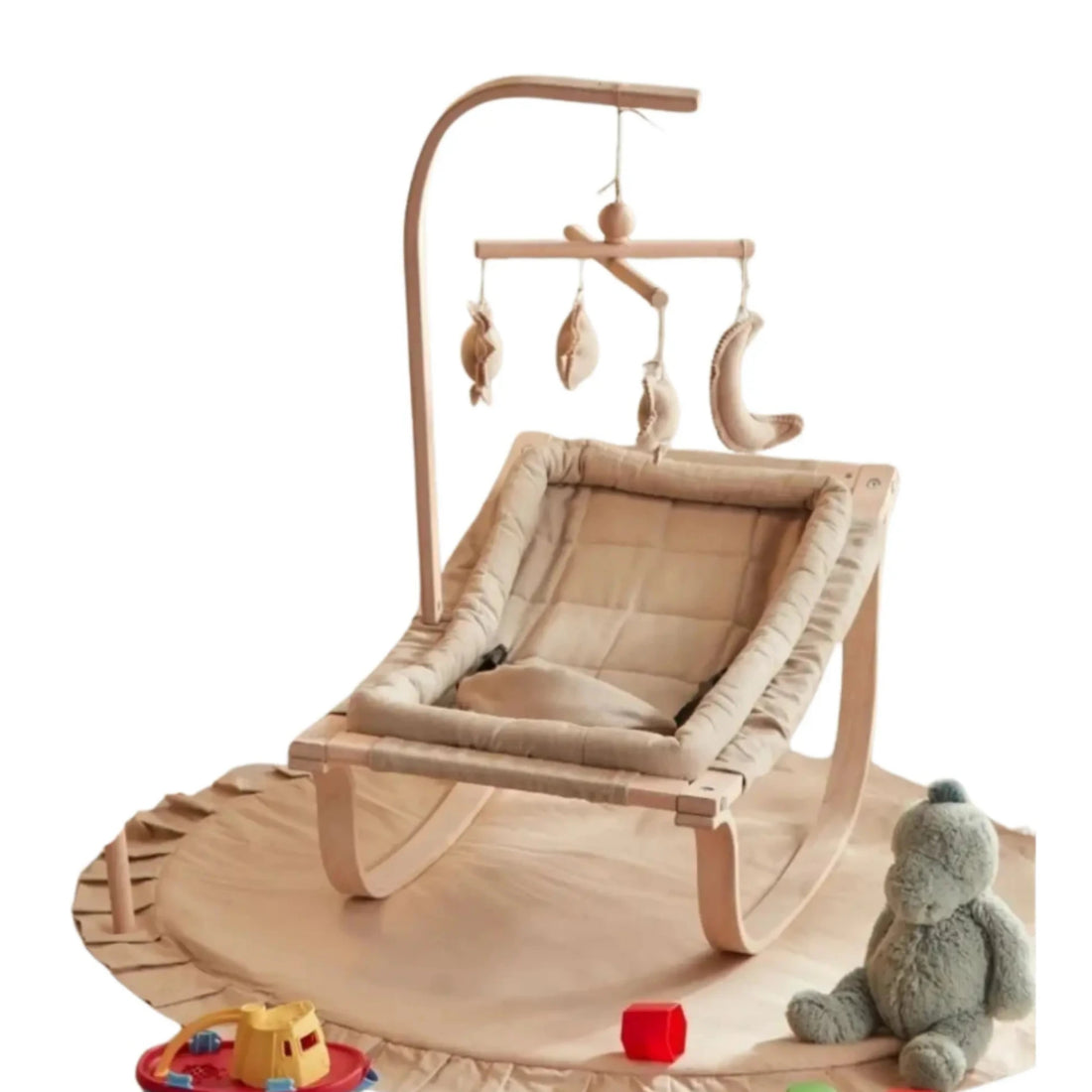 Natural Wooden Newborn Rocker