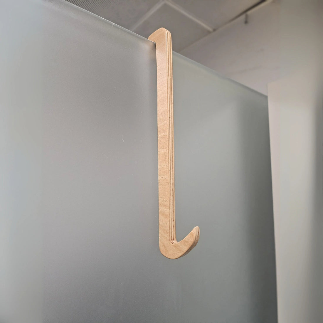 Solid Beech Wood Over the Door Towel Hook | Minimalist Wooden Hanger for Bathroom & Closet | Single & Double Hook Options
